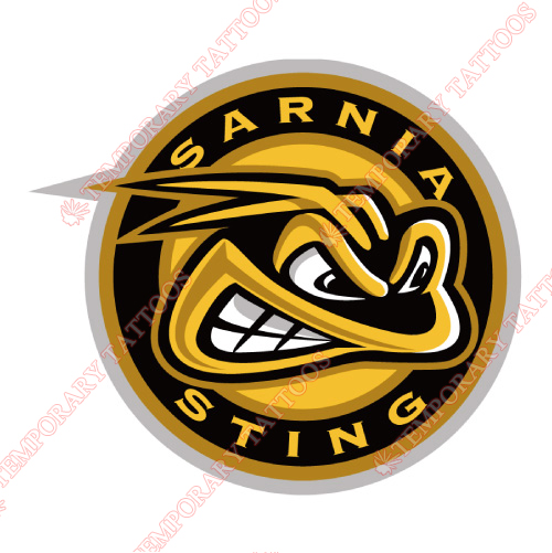 Sarnia Sting Customize Temporary Tattoos Stickers NO.7384